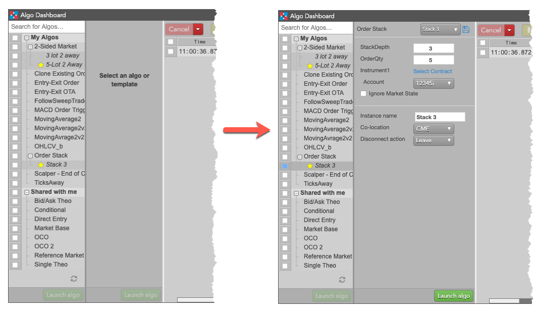 Algo Explorer 分割表示